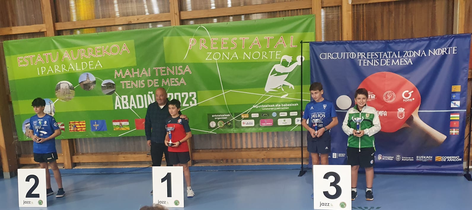 Podio en la Primera Fase del Preestatal Norte celebrado en Abadi&ntilde;o